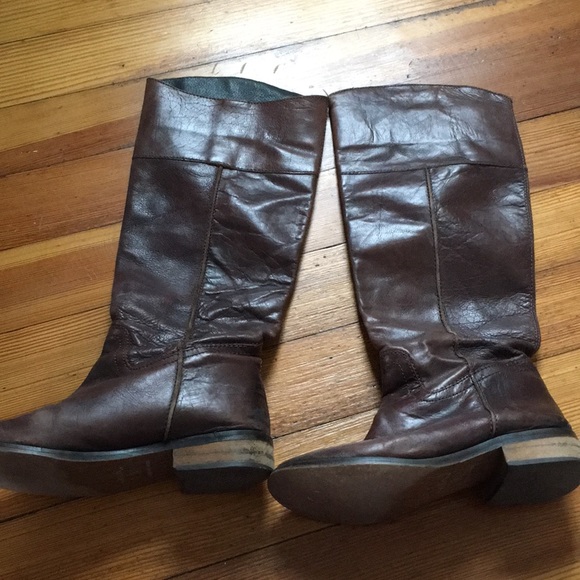Tall brown boots
